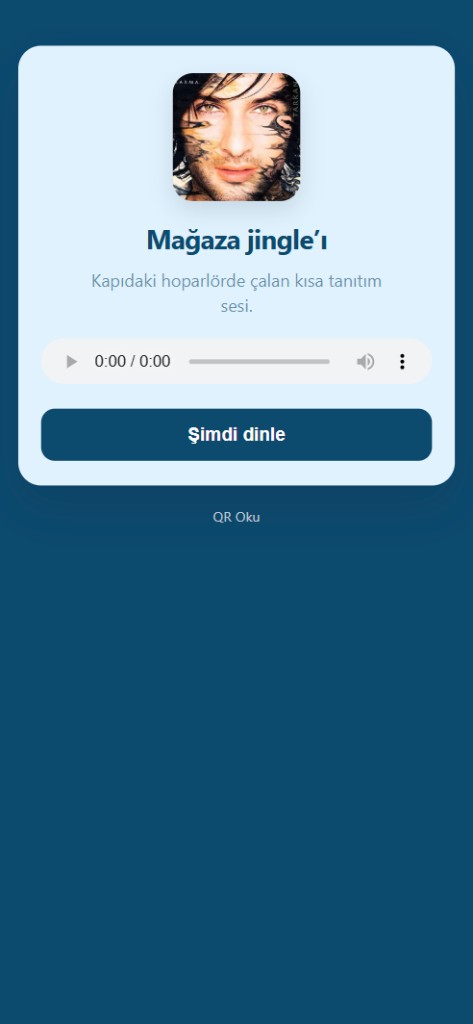 MP3 QR örnek sayfası